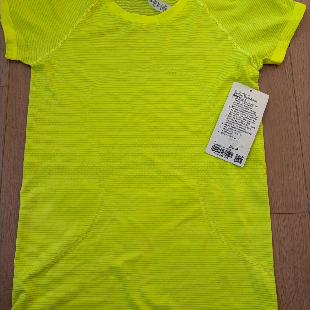 Lululemon Athletica Neon Green Swiftly Tech Tee